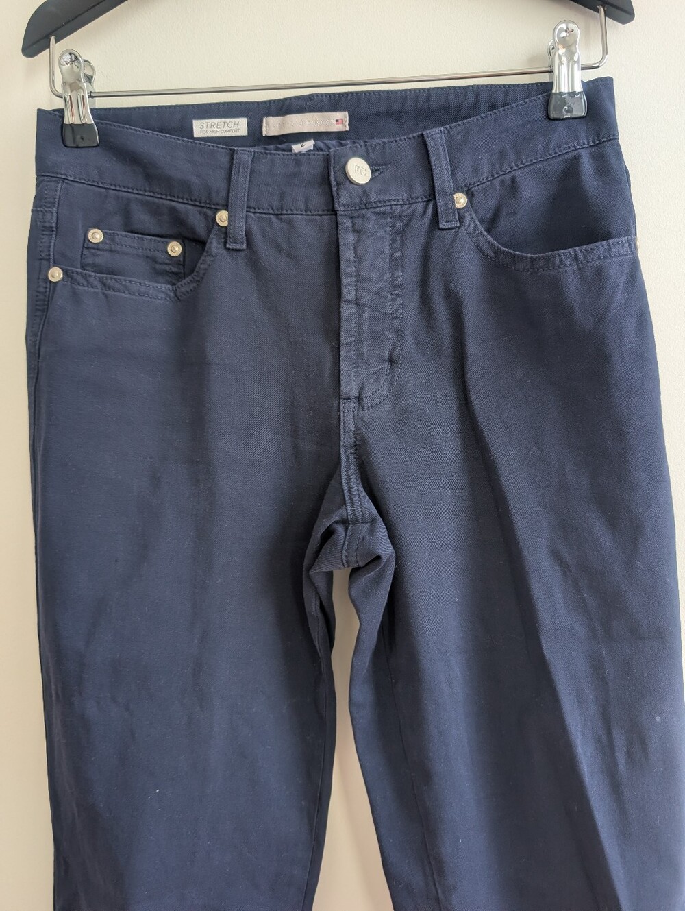 FABRIZIO GIANNI Women’s Stretch For High Comfort Jeans Navy Sz 2 - Picture 2 of 10